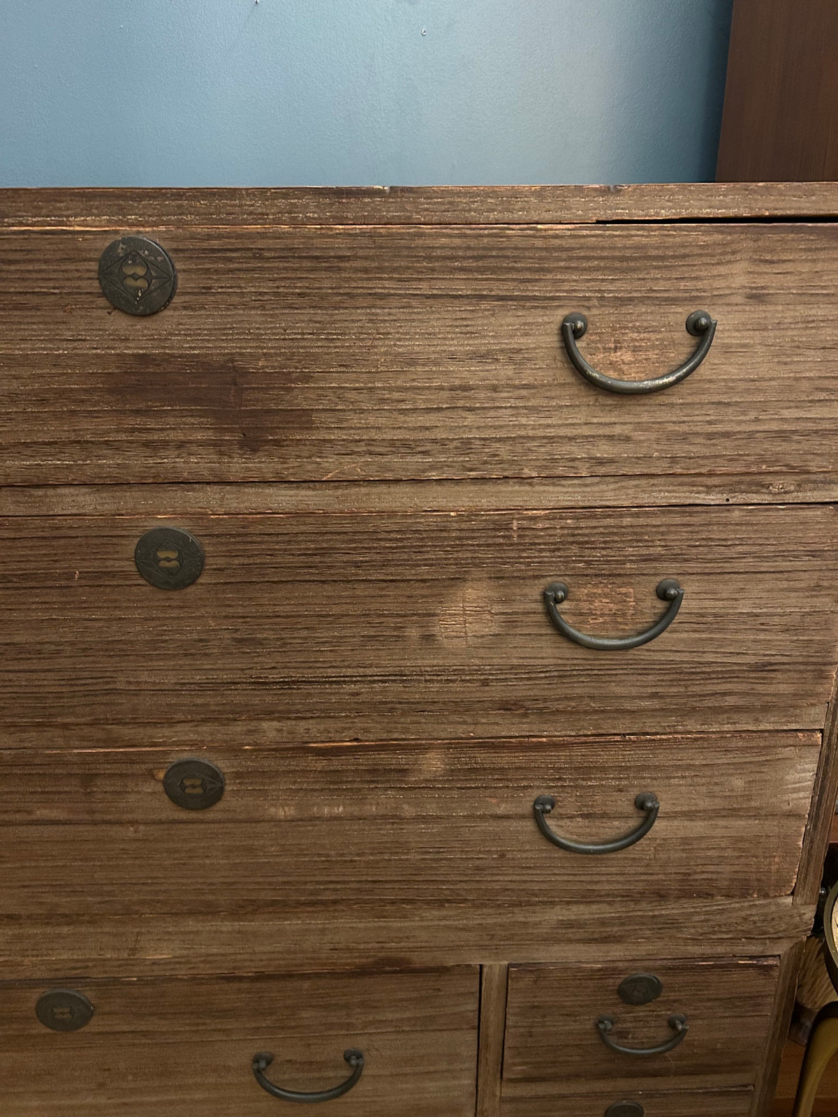 Japanese Paulownia Wood Chest with 8 Drawers