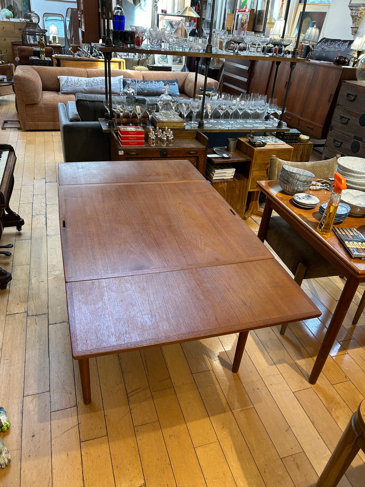 Danish Modern Teak Small Refractory Dining / Game Table