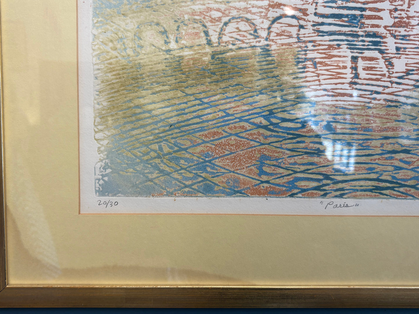 Signed Lawrence Heyman "Paris" Embossed Print 20/30 Edition