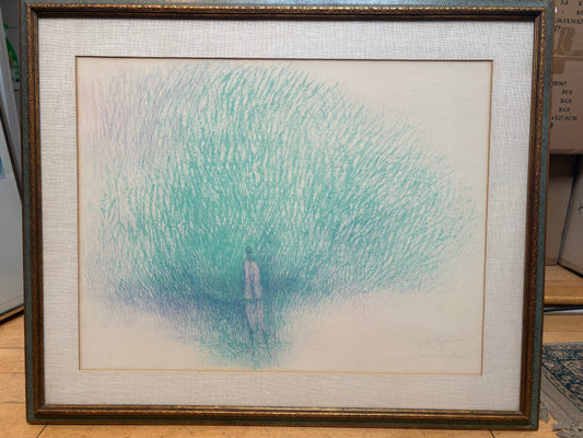 '61 Signed Harold Altman "Figure and Foliage" Lithograph 12/50