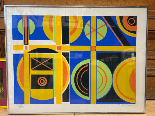 Signed Maxwell Jarvis Geometric Screen Print 58/200
