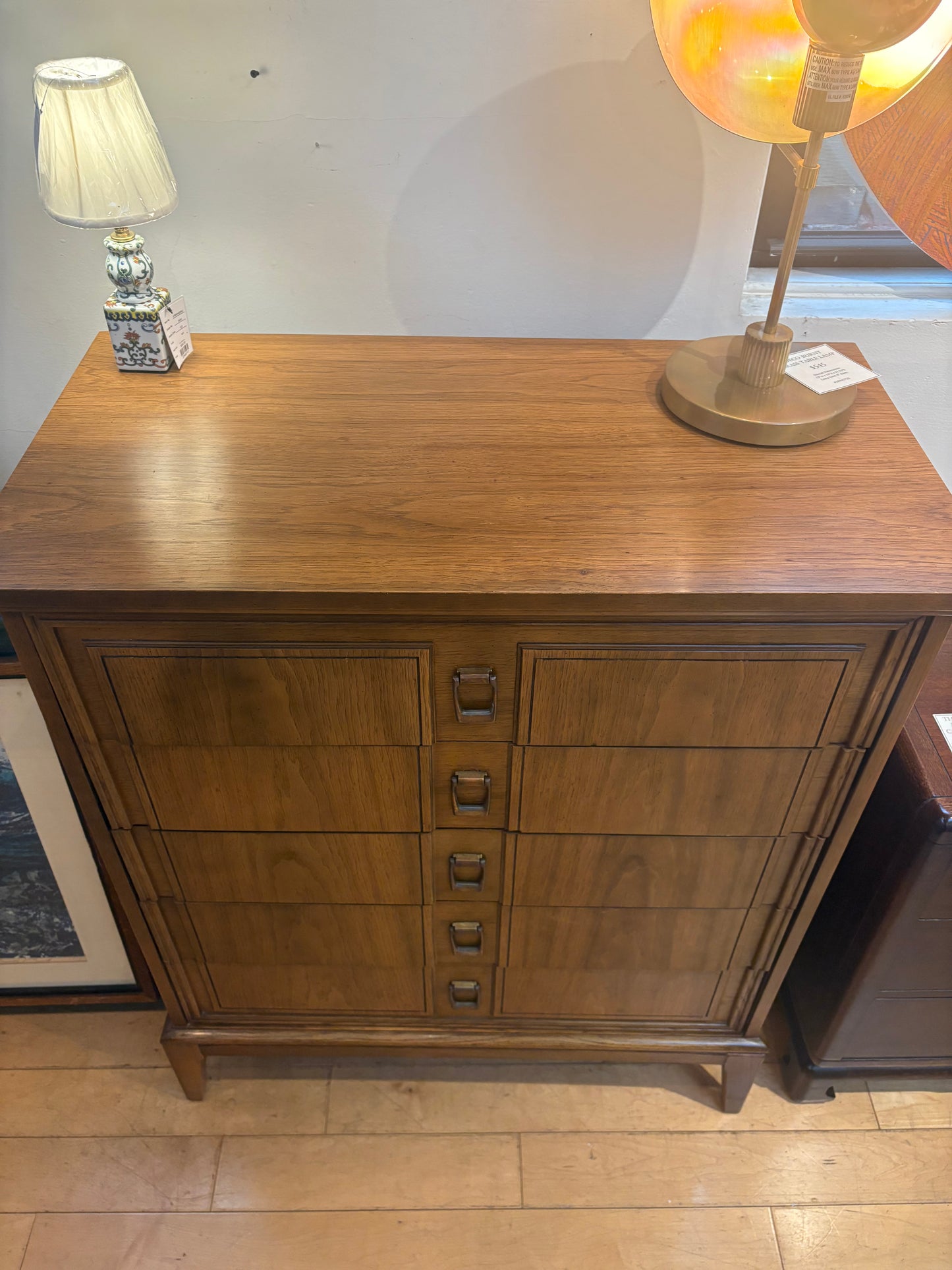 Dixie Tall Dresser with Metal Pulls