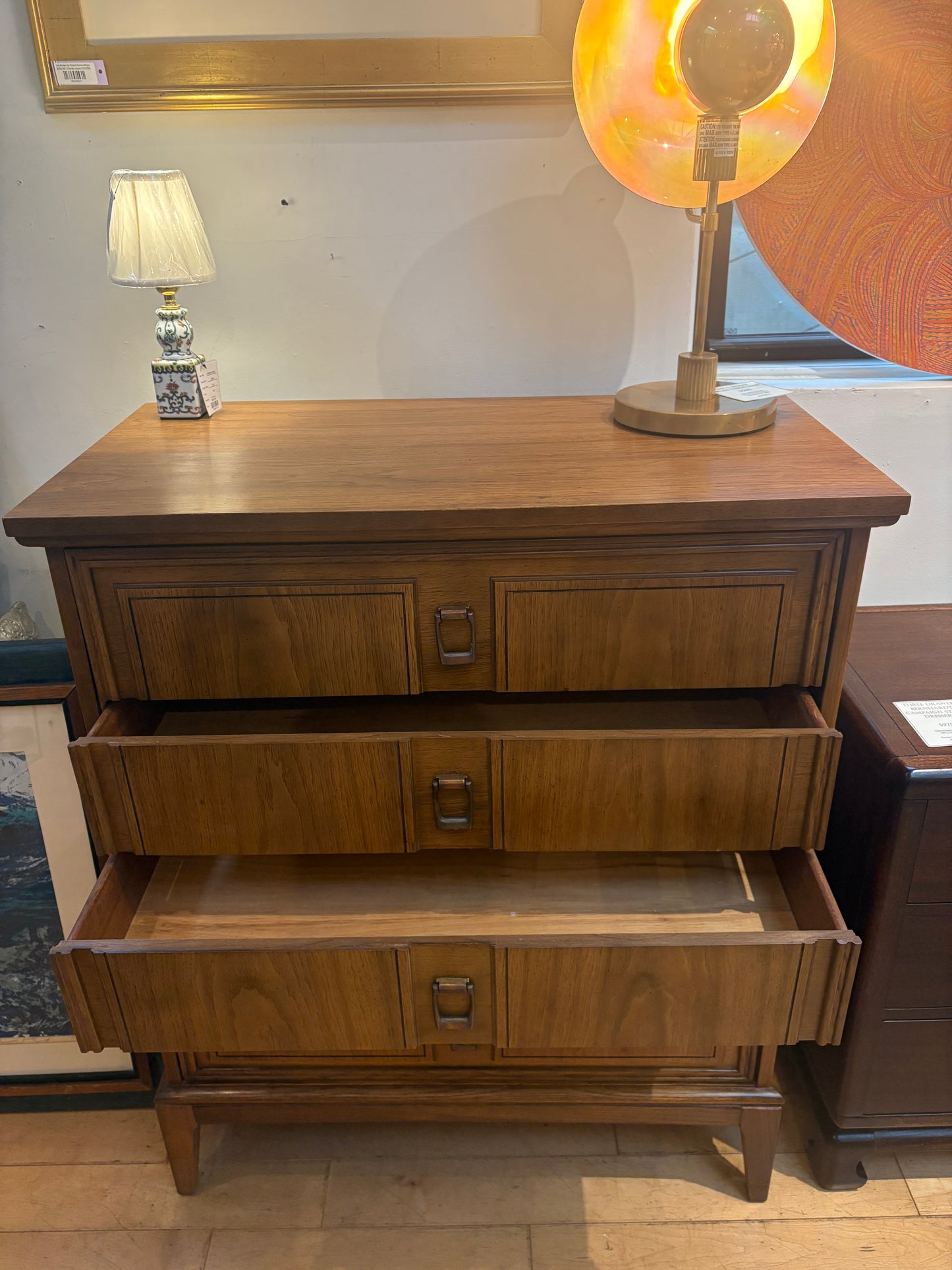 Dixie Tall Dresser with Metal Pulls