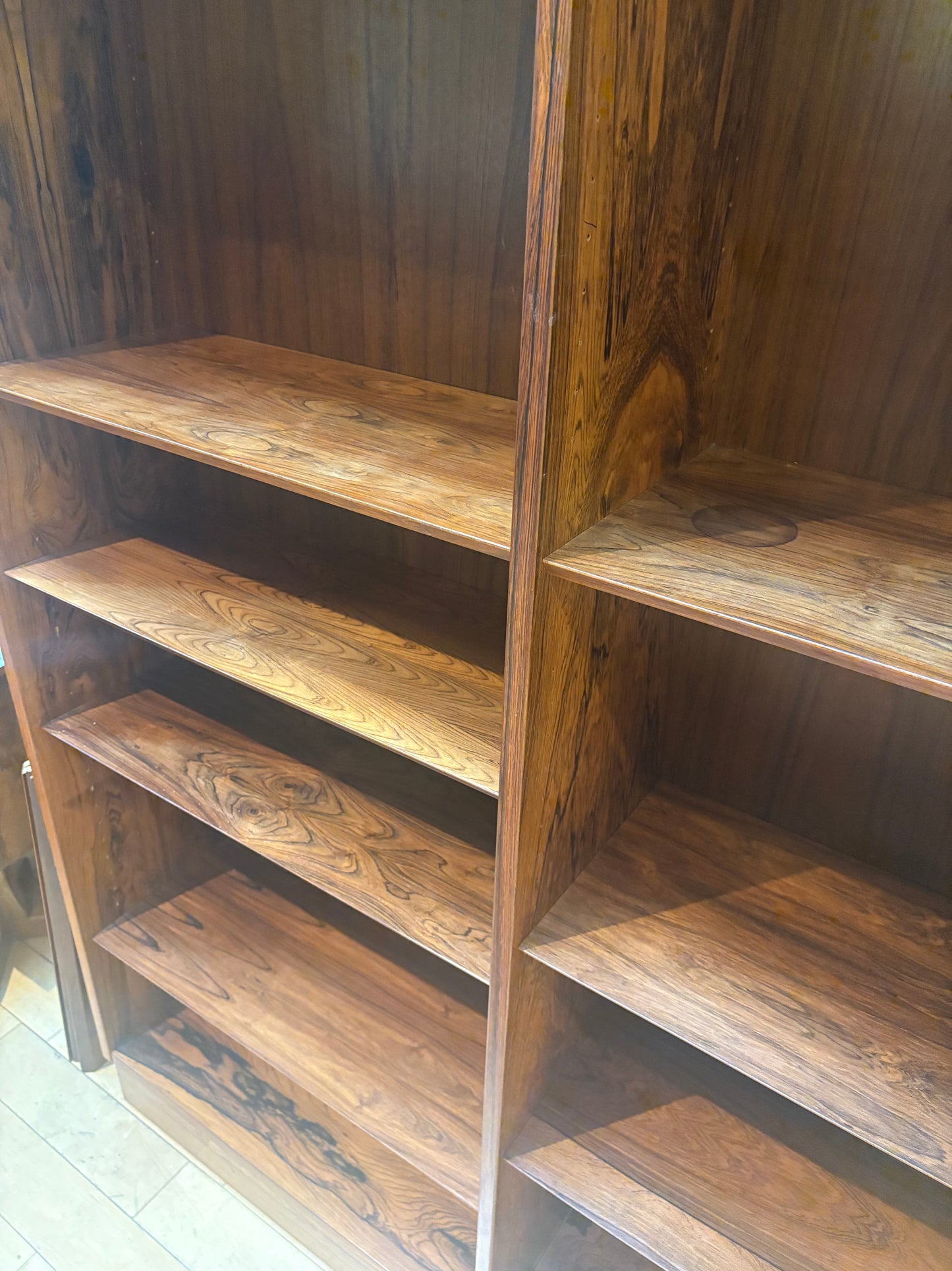 Large Danish Rosewood Bookcase