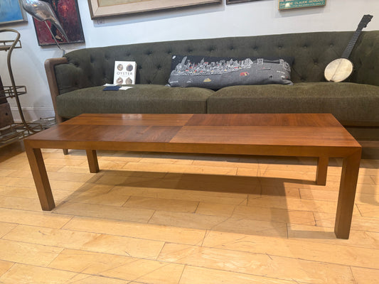 Walnut Parsons Style Coffee Table