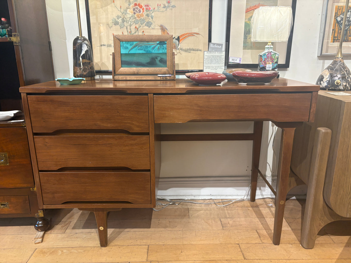 Stanley Modern Desk with 4 Drawers