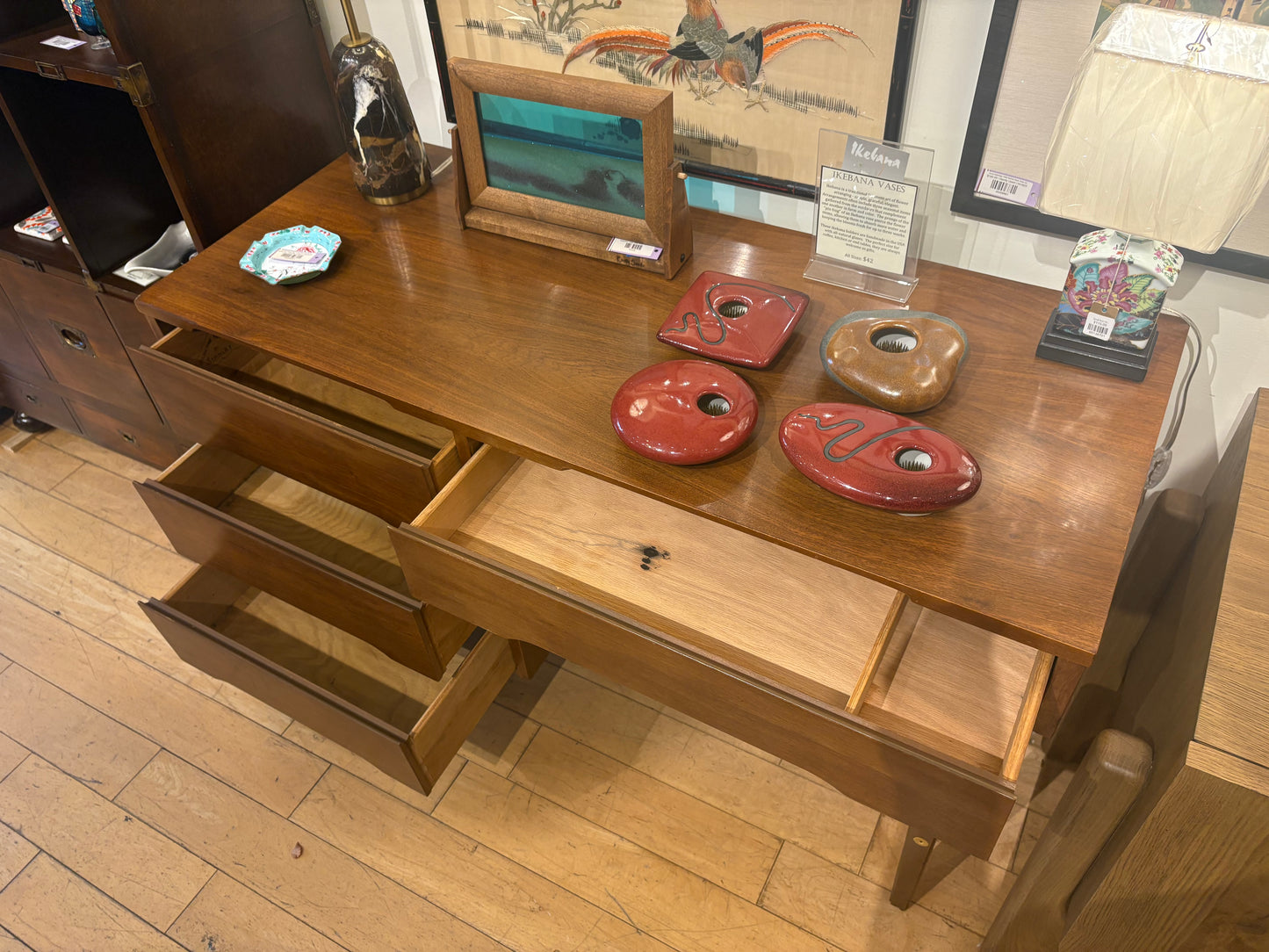 Stanley Modern Desk with 4 Drawers