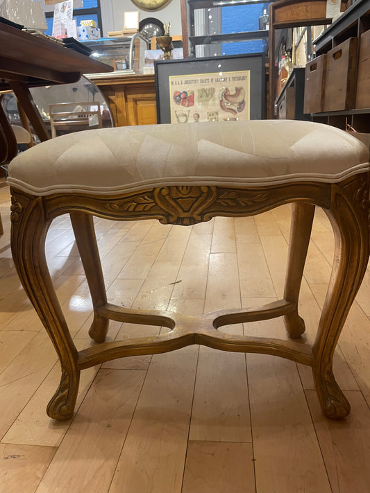 French Style Upholstered Small Bench