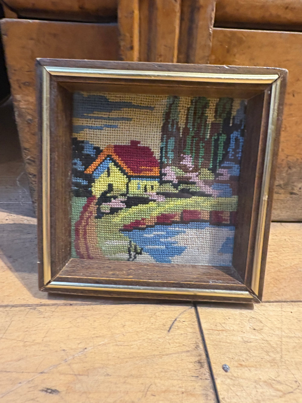 Tiny Embroidered Landscape Artwork