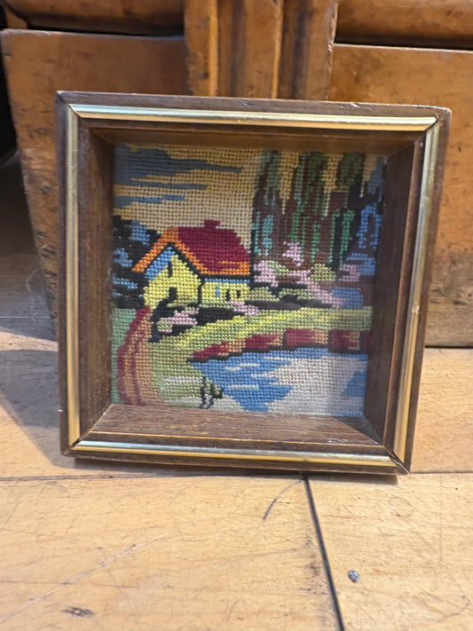 Tiny Embroidered Landscape Artwork