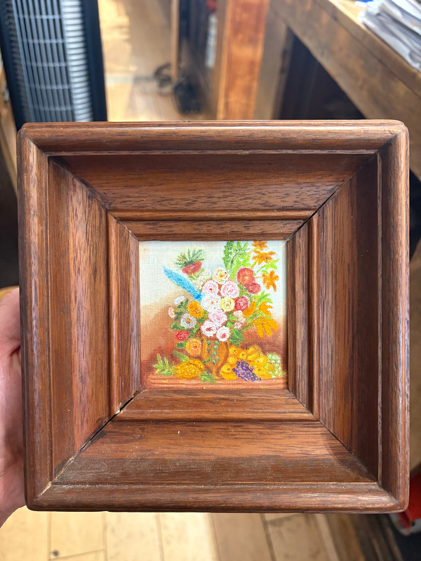 '77 Signed Jane Rudloff "Nature's Bounty" Small Painting
