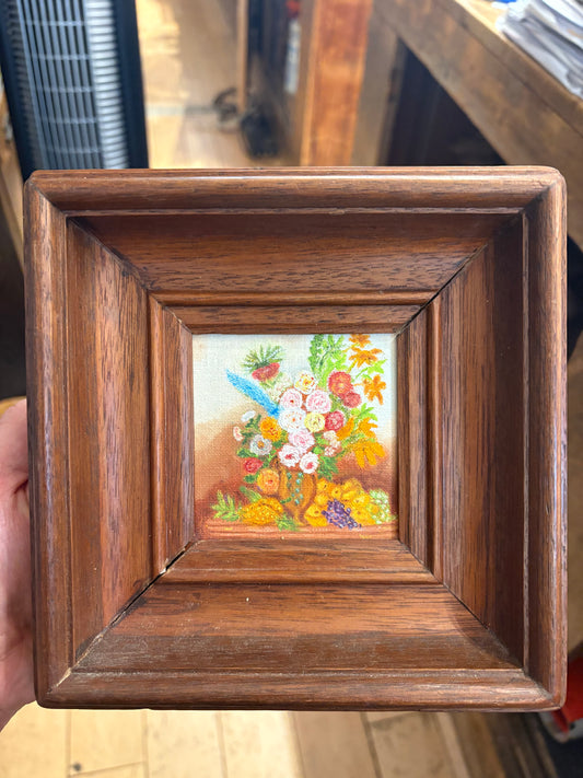 '77 Signed Jane Rudloff "Nature's Bounty" Small Painting