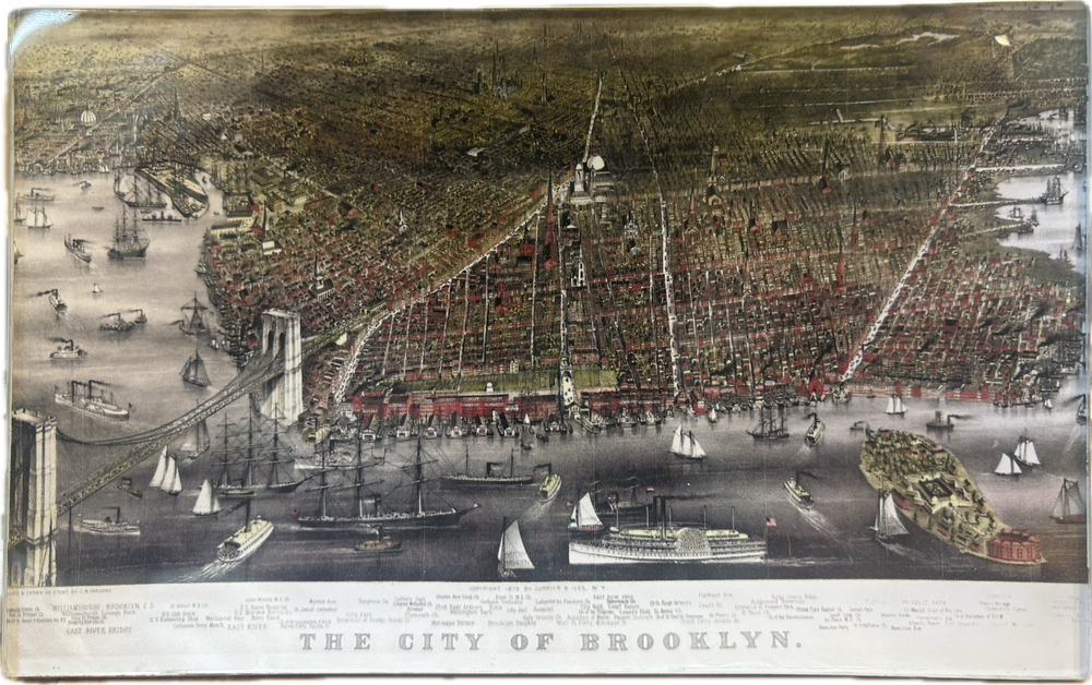 City of Brooklyn Decoupage Tray 5" x 8"