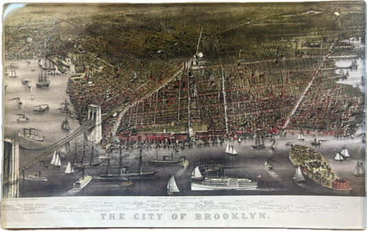 City of Brooklyn Decoupage Tray 5" x 8"