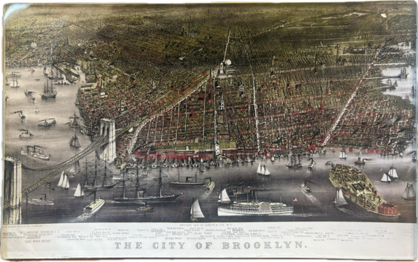 City of Brooklyn Decoupage Tray 5" x 8"