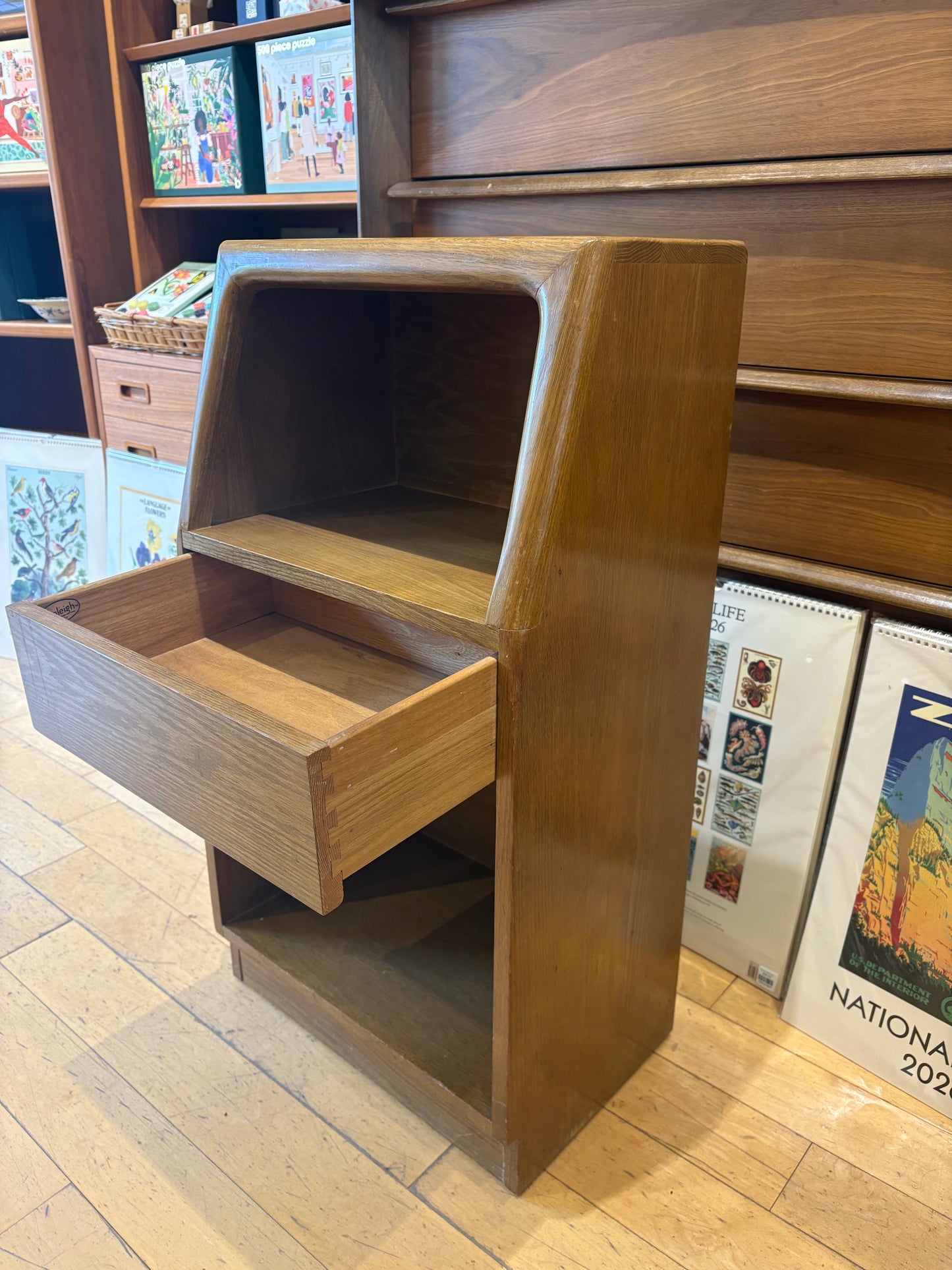 Bedside Table with One Drawer & Cubby
