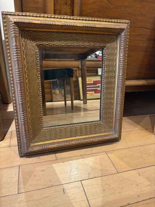 Small Textured Frame Mirror