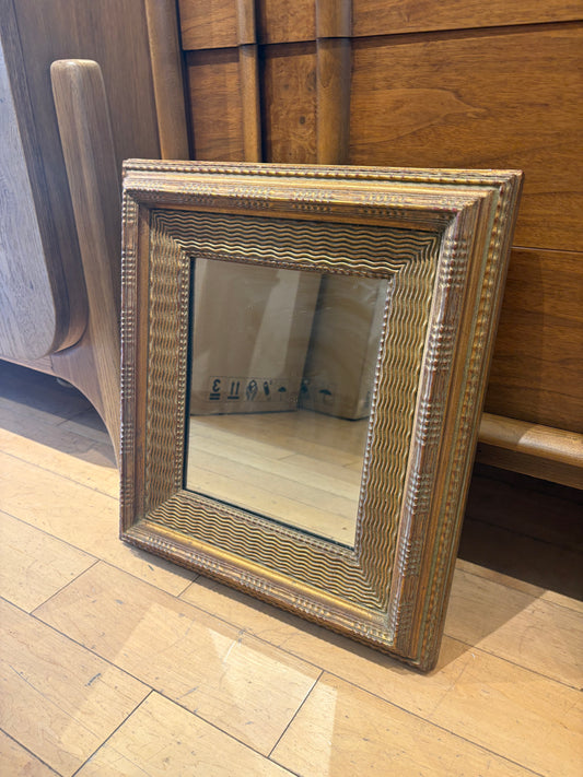 Small Textured Frame Mirror