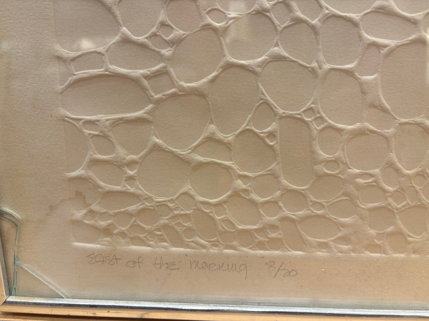 '75 Signed Judith Ingram "East of the Morning" Embossed Print 8/20