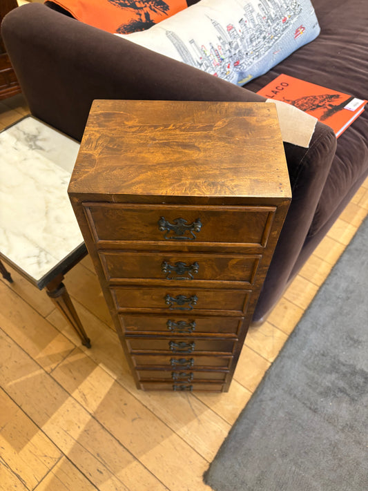 Small Narrow Chest of 8 Drawers