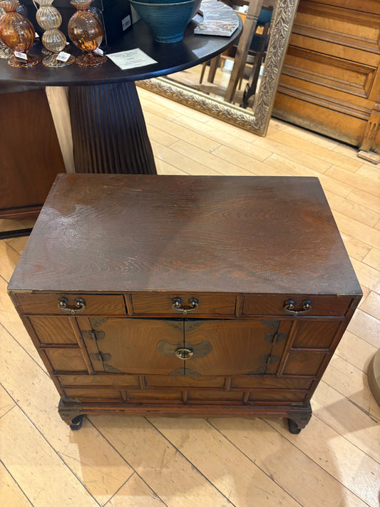 Small Asian Style Cabinet with 3 Drawers