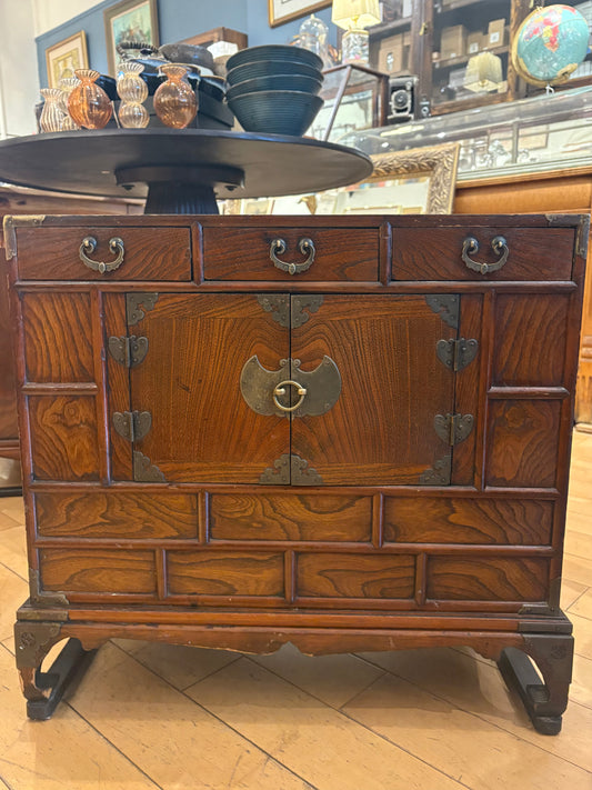 Small Asian Style Cabinet with 3 Drawers