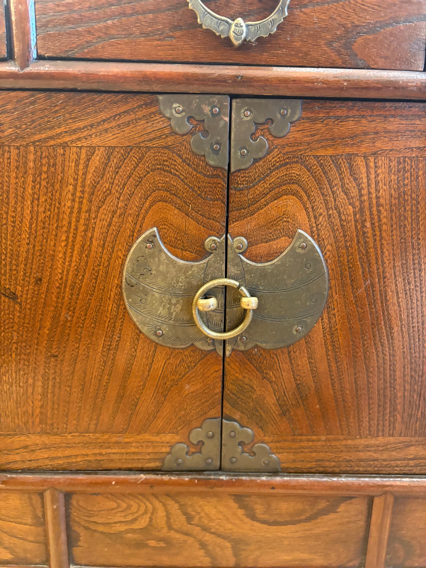 Small Asian Style Cabinet with 3 Drawers
