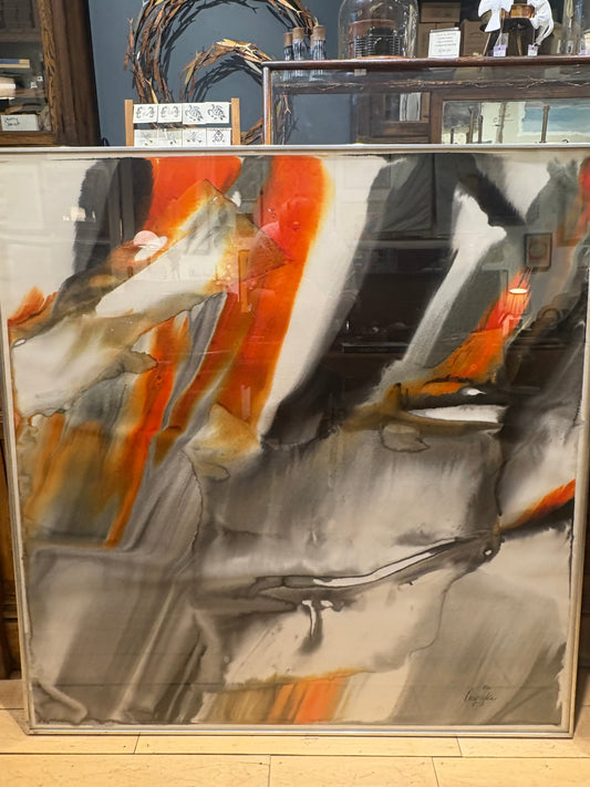 "Open Treaty" Watercolor by Bohdan Osyczka. Signed.