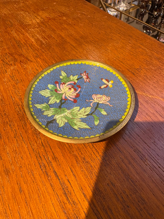 Small Blue Cloisonne Dish