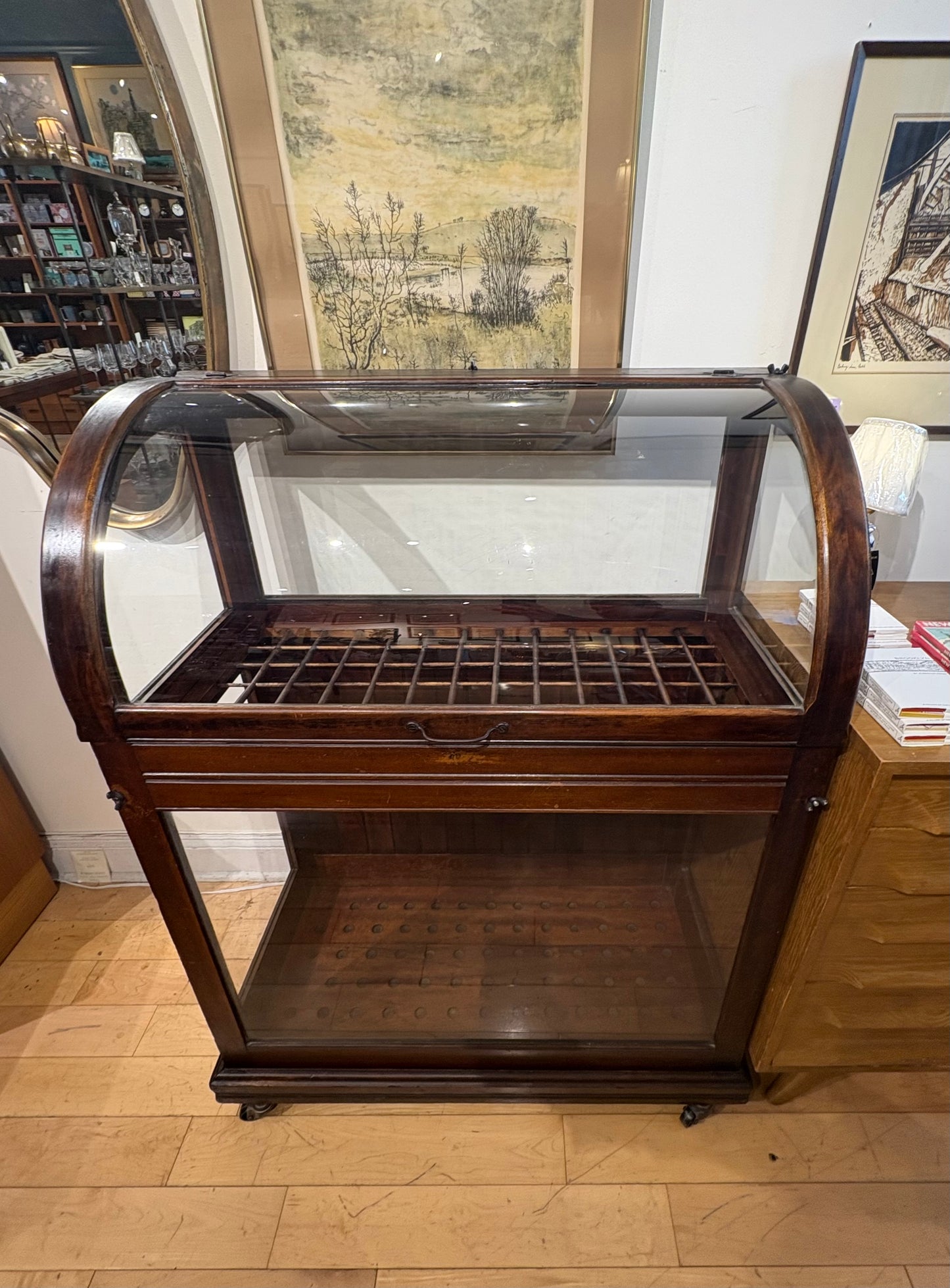 Antique Cane Display Case