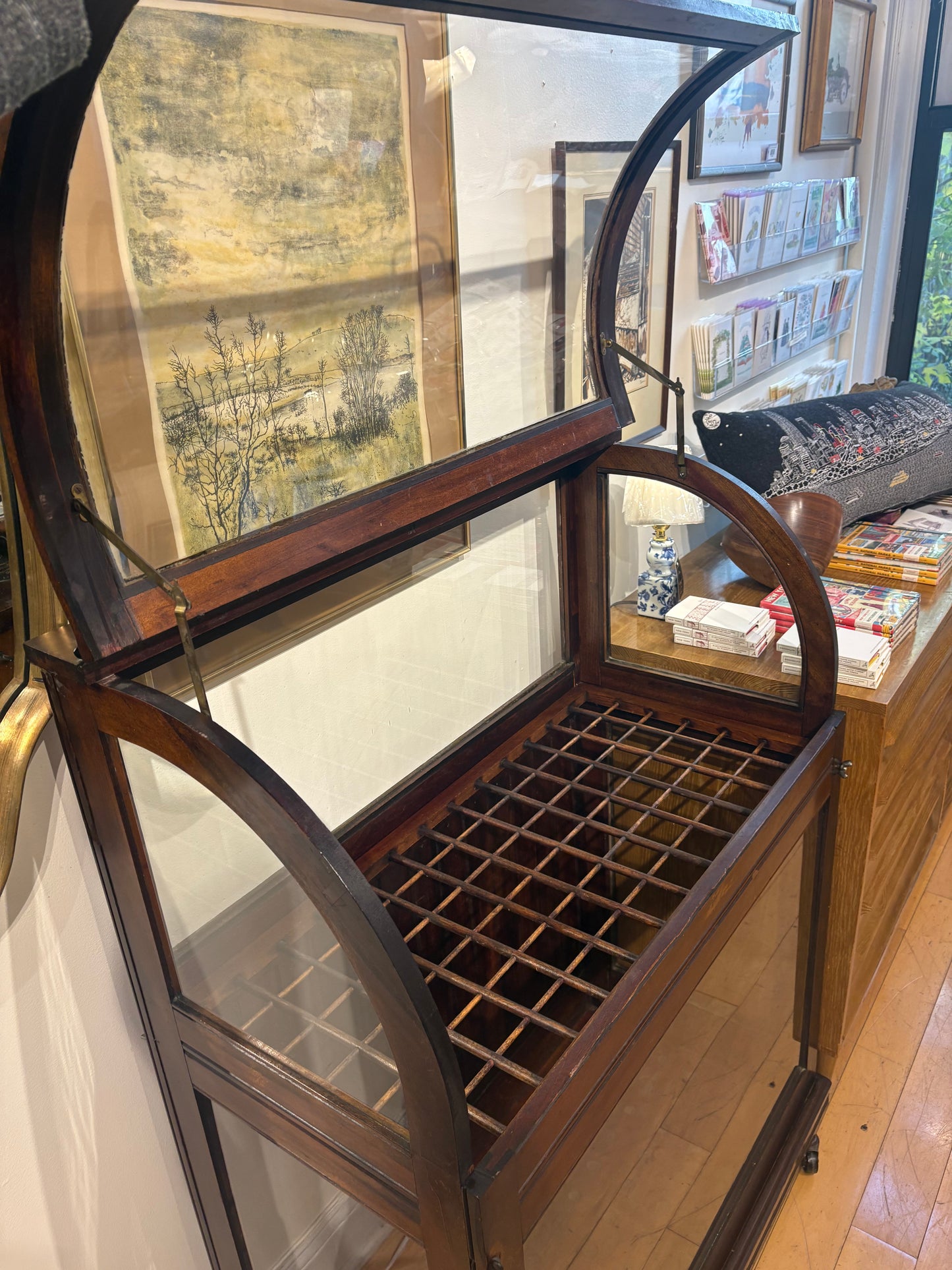 Antique Cane Display Case