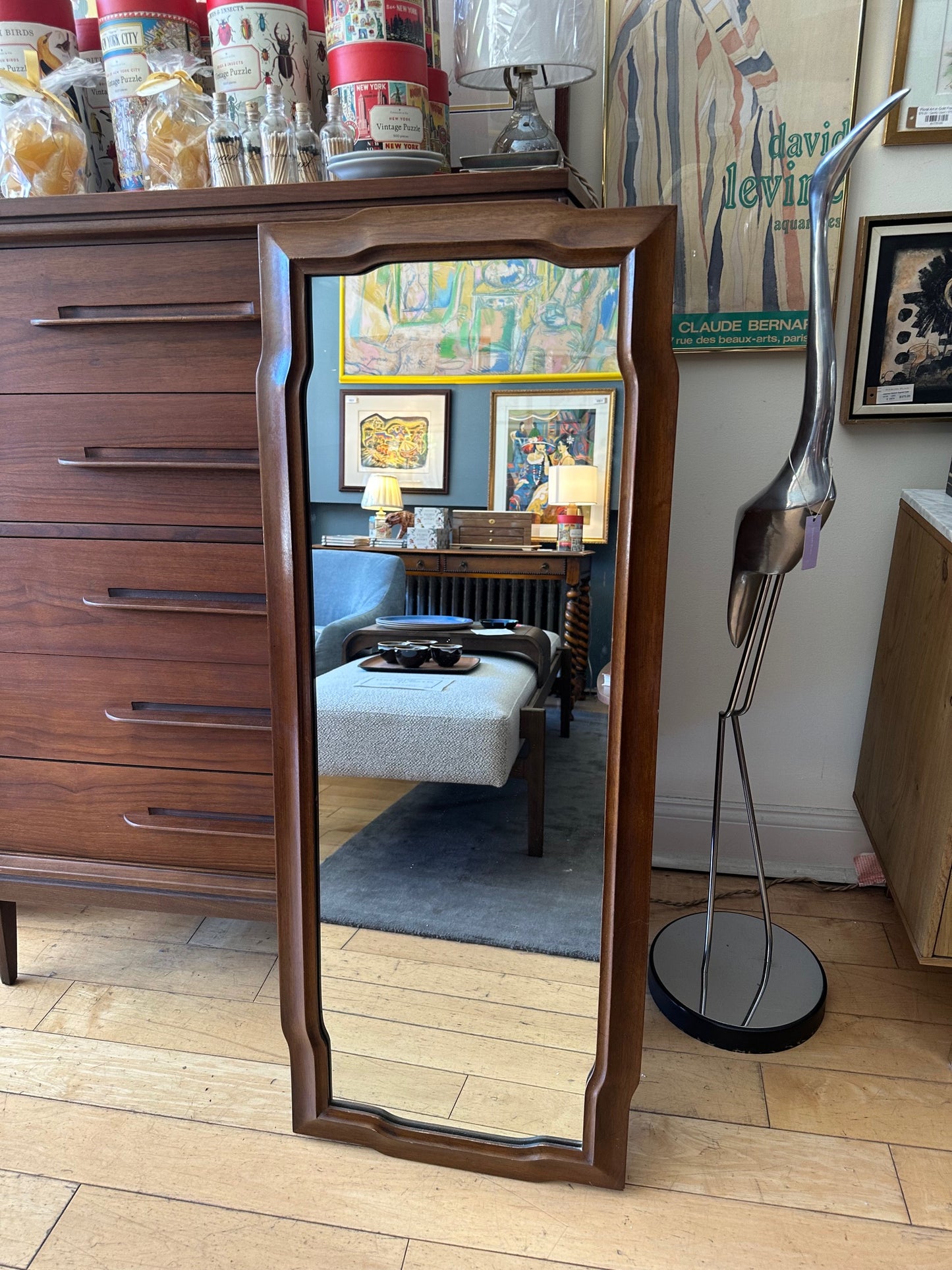 Widdicomb Walnut Mirror