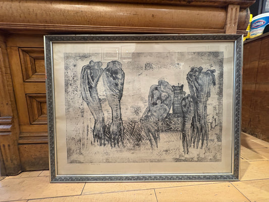 William Petov Figures Momocromatic Print 3/8