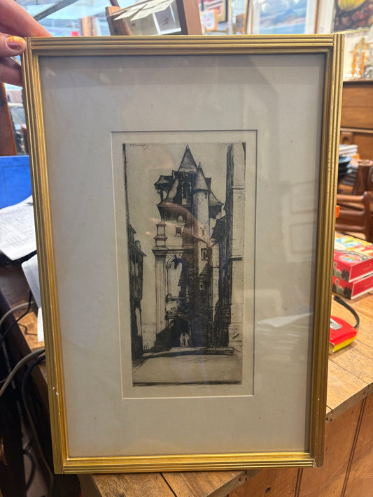 Signed David Young Cameron Etching