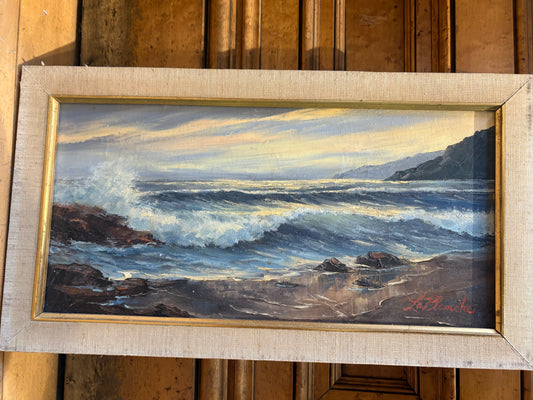 Signed LaPlanche Ocean Scape Painting