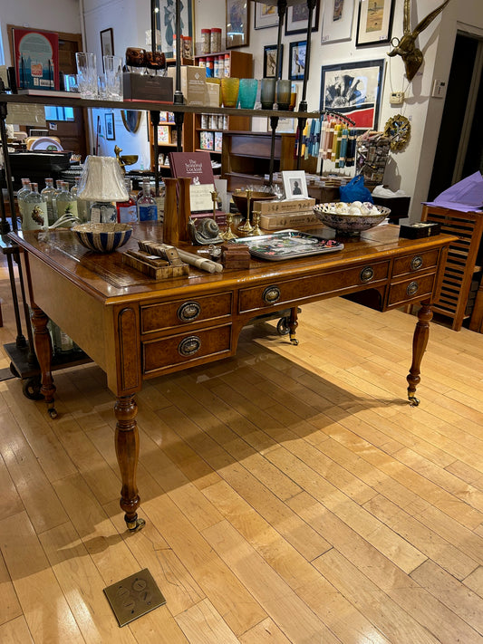 Southhamption Leather Top Library Desk