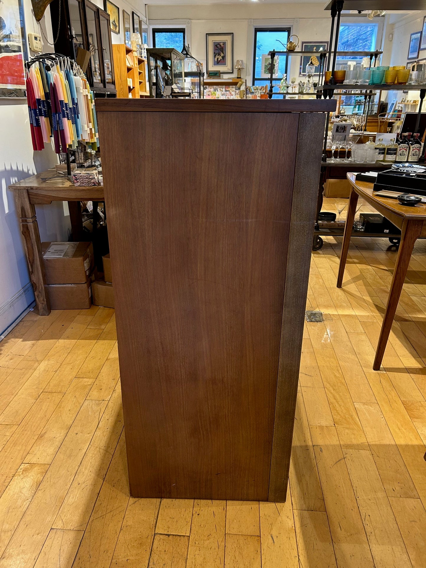 Walnut MidCentury Tall Dresser