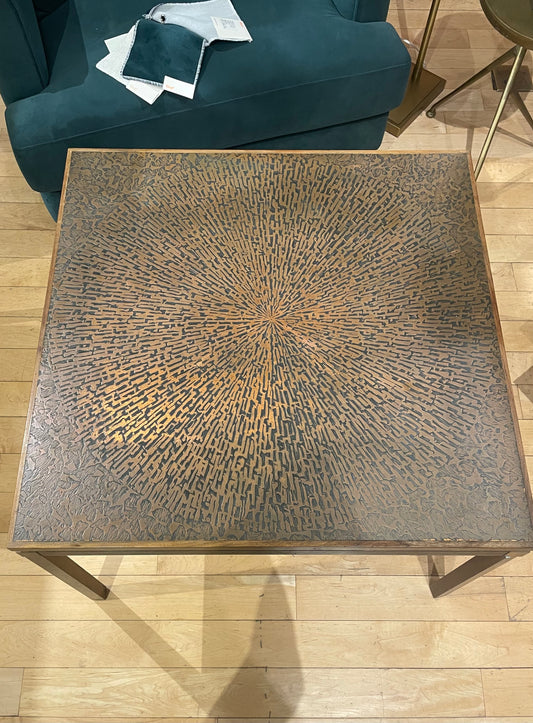 Acid Etched Square Coffee Table