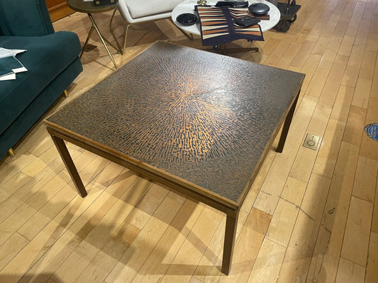 Acid Etched Square Coffee Table