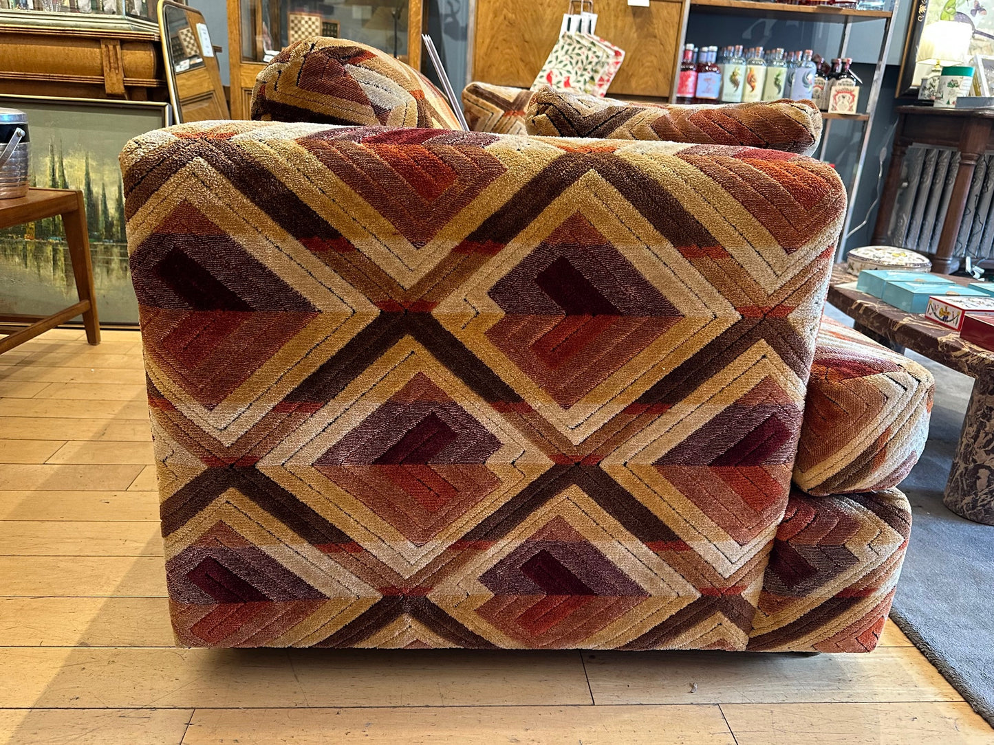 Vintage Loveseat with Original Fabric