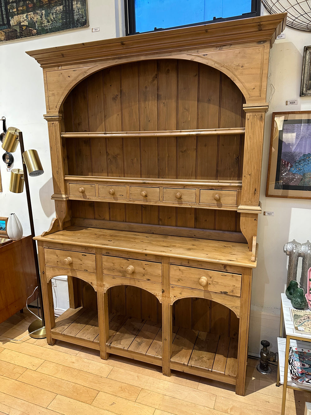 Pine Bookcase w/ Drawers