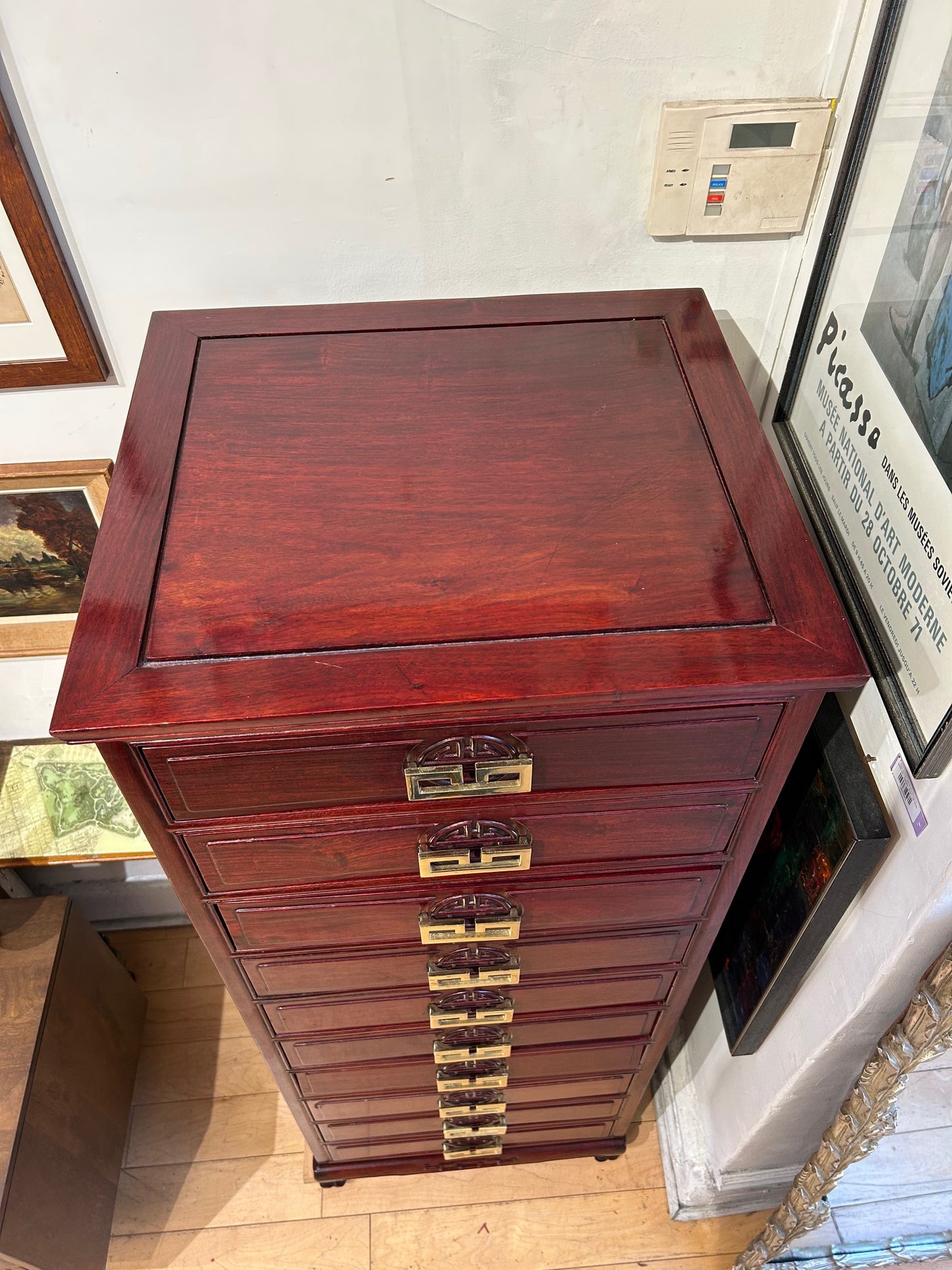 Tall Narrow Asian Inspired Chest