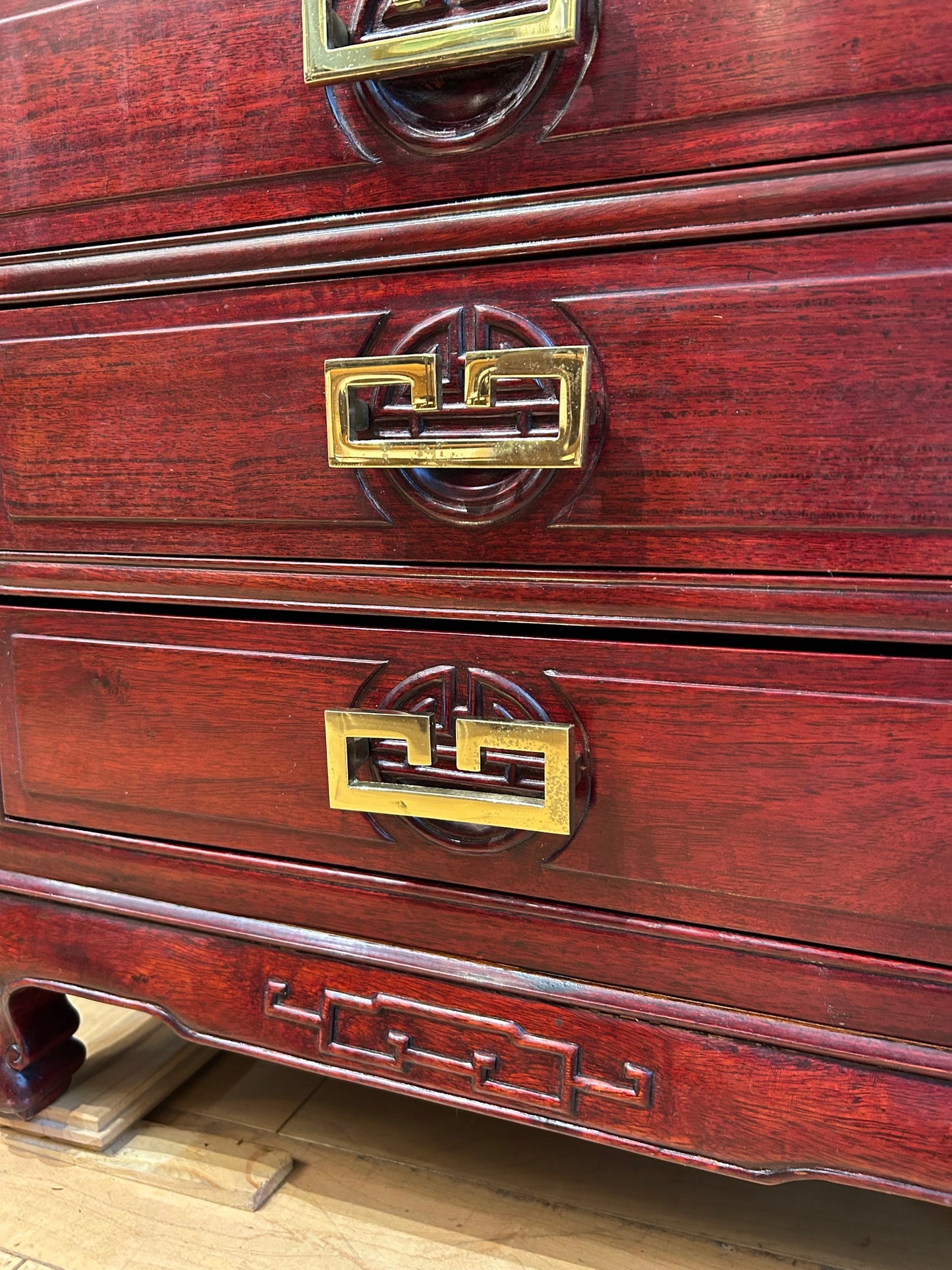Tall Narrow Asian Inspired Chest