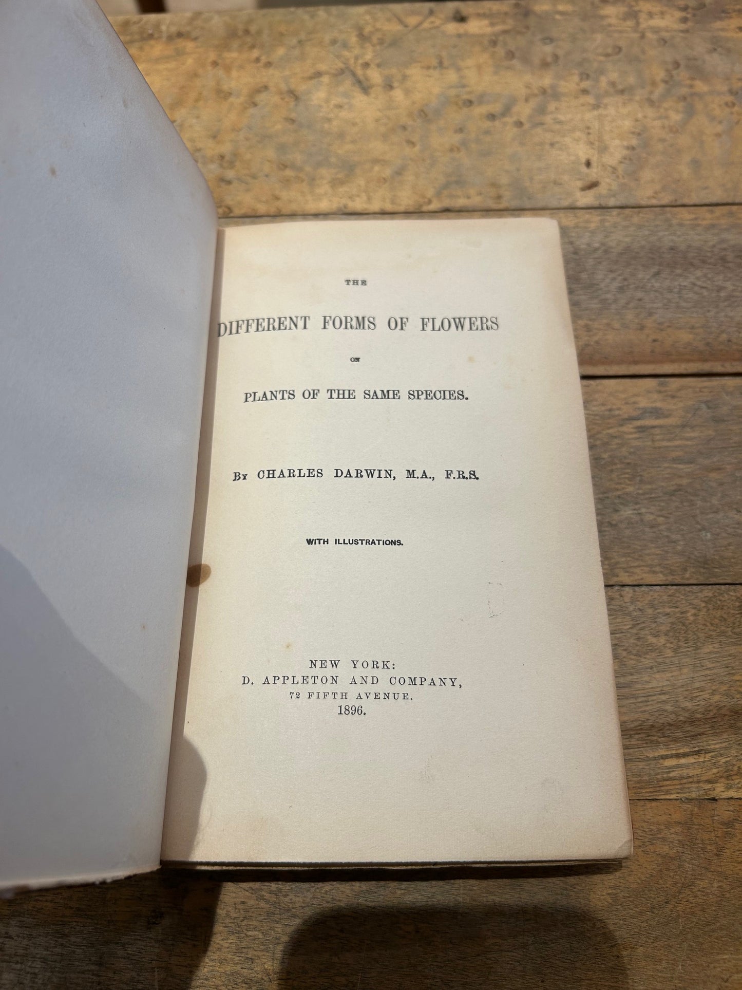 Set of 4 Darwin Books 1896