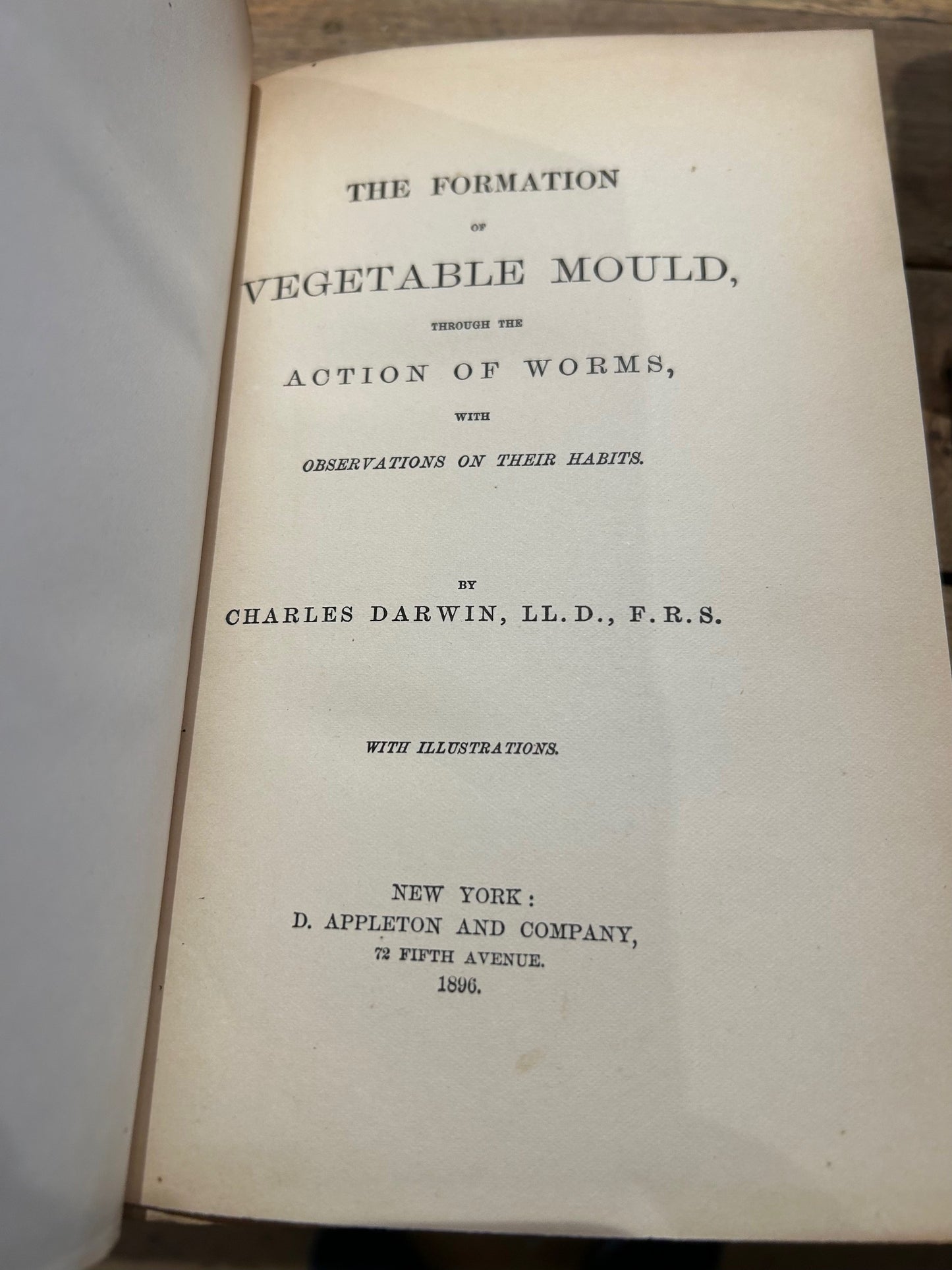 Set of 4 Darwin Books 1896