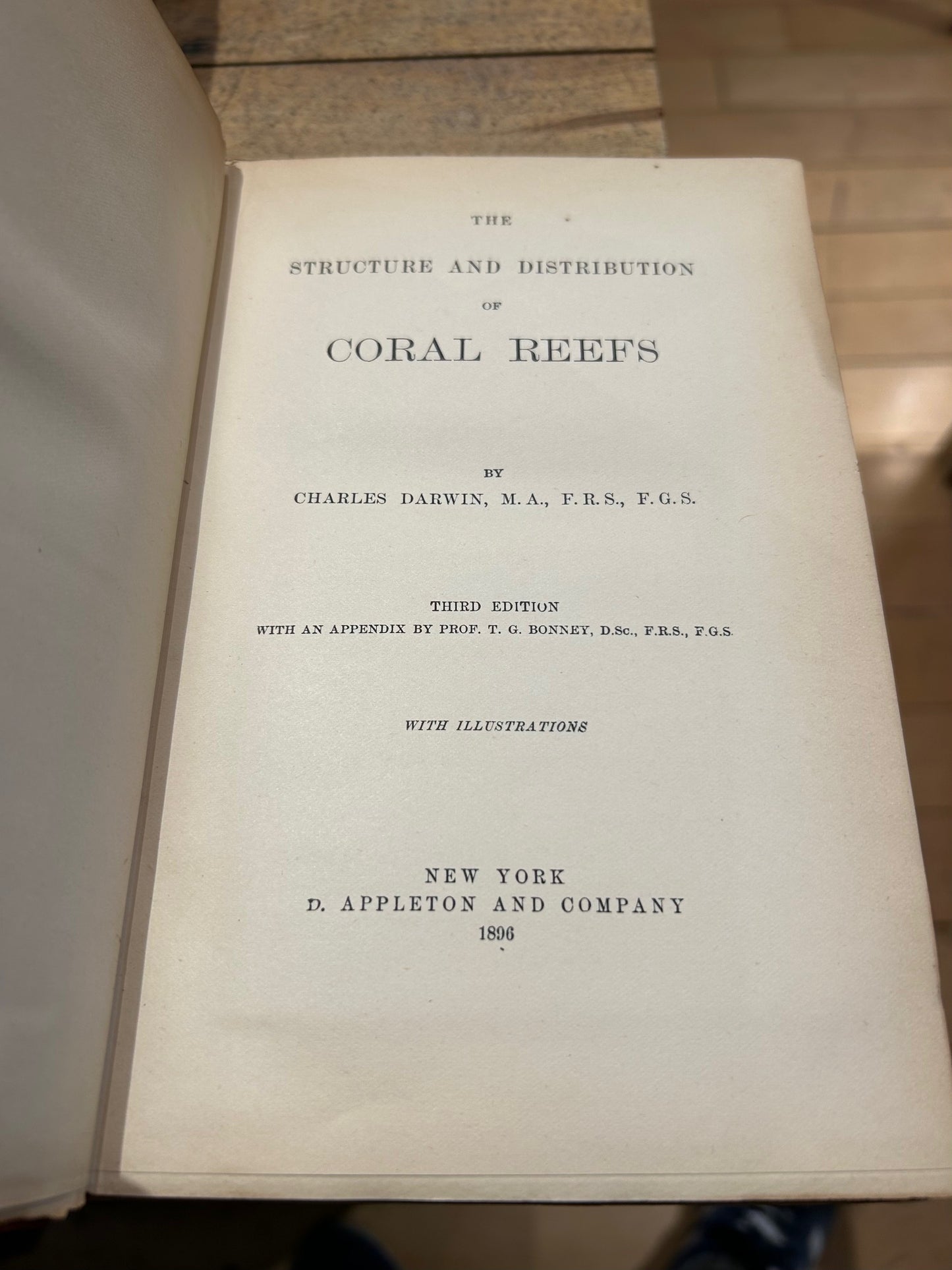 Set of 4 Darwin Books 1896