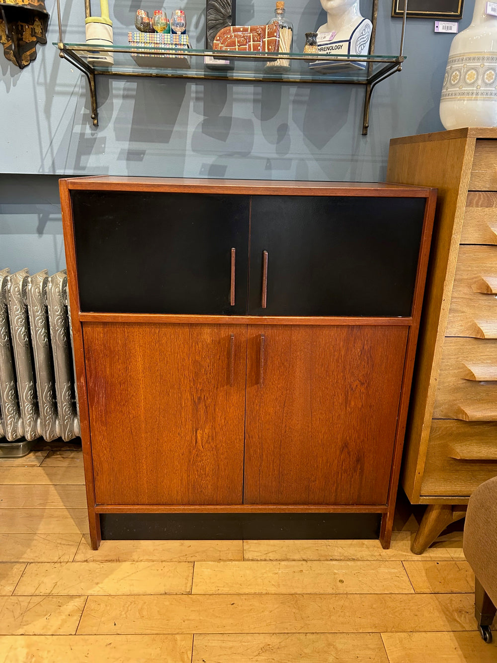 Teak Two-Tone 4 Door Cabinet