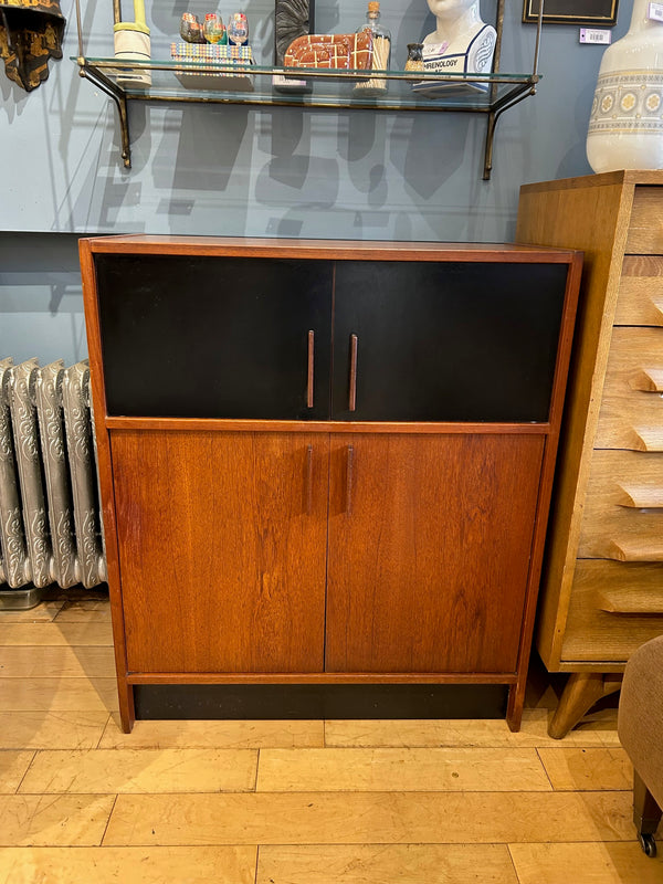 Teak Two-Tone 4 Door Cabinet