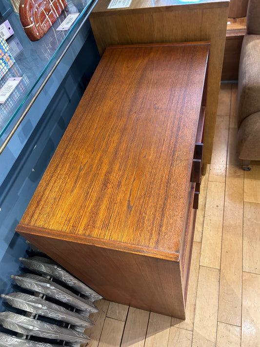 Teak Two-Tone 4 Door Cabinet