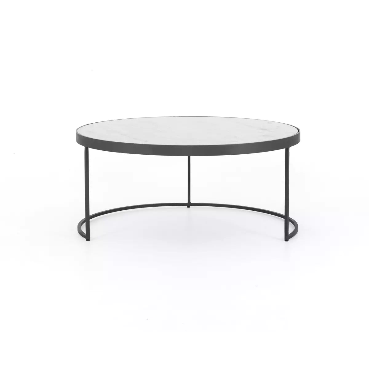 Marble and Iron Nested Coffee Table